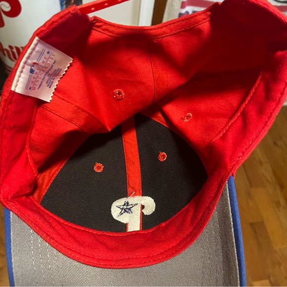 Vintage Twins Enterprise Youth Red Philadelphia Phillies Snapback Hat - Picture 4 of 4
